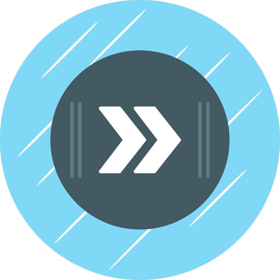 Fast Forward Flat Blue Circle Icon vector