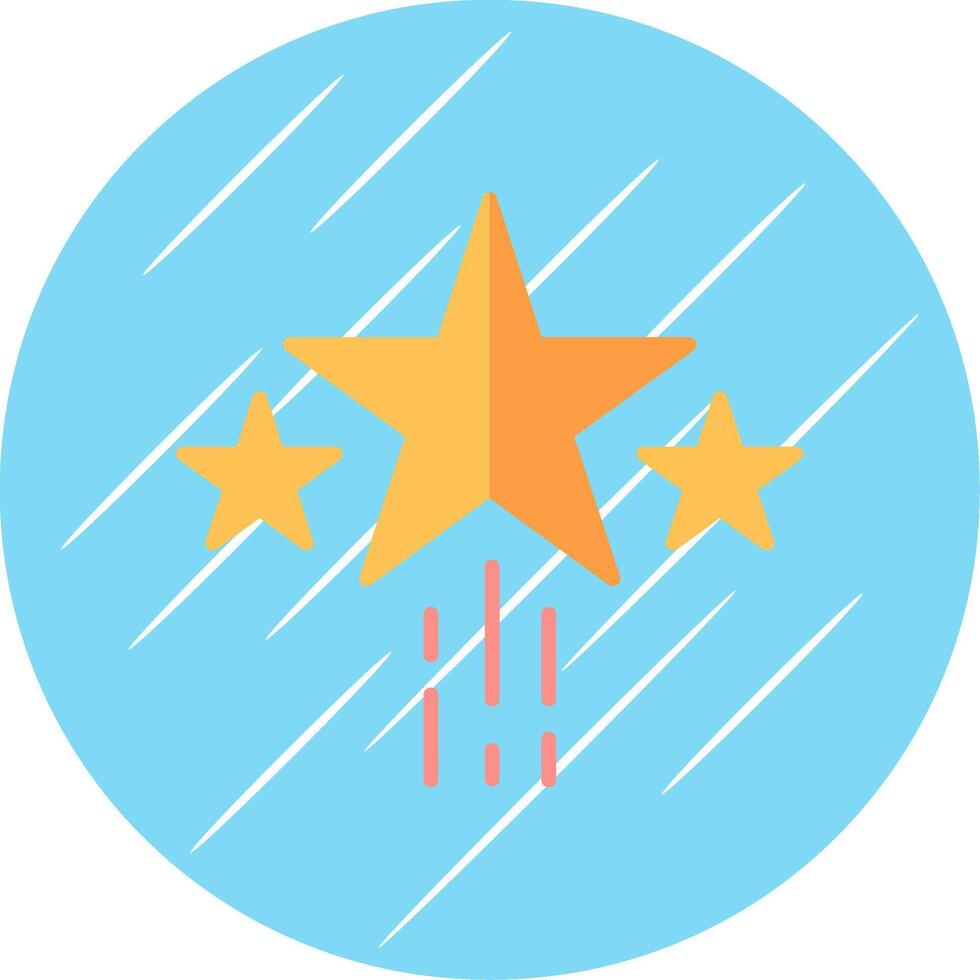 Star Flat Blue Circle Icon vector