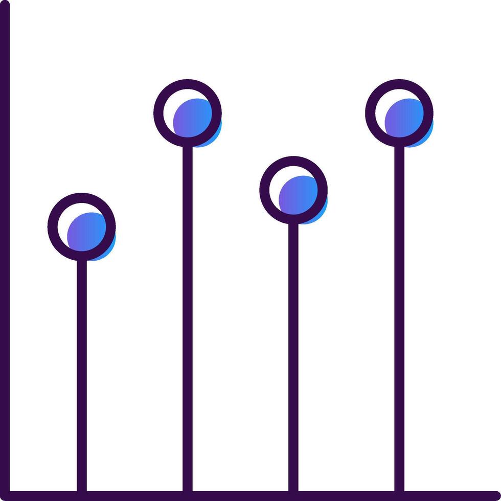 Status Gradient Filled Icon vector