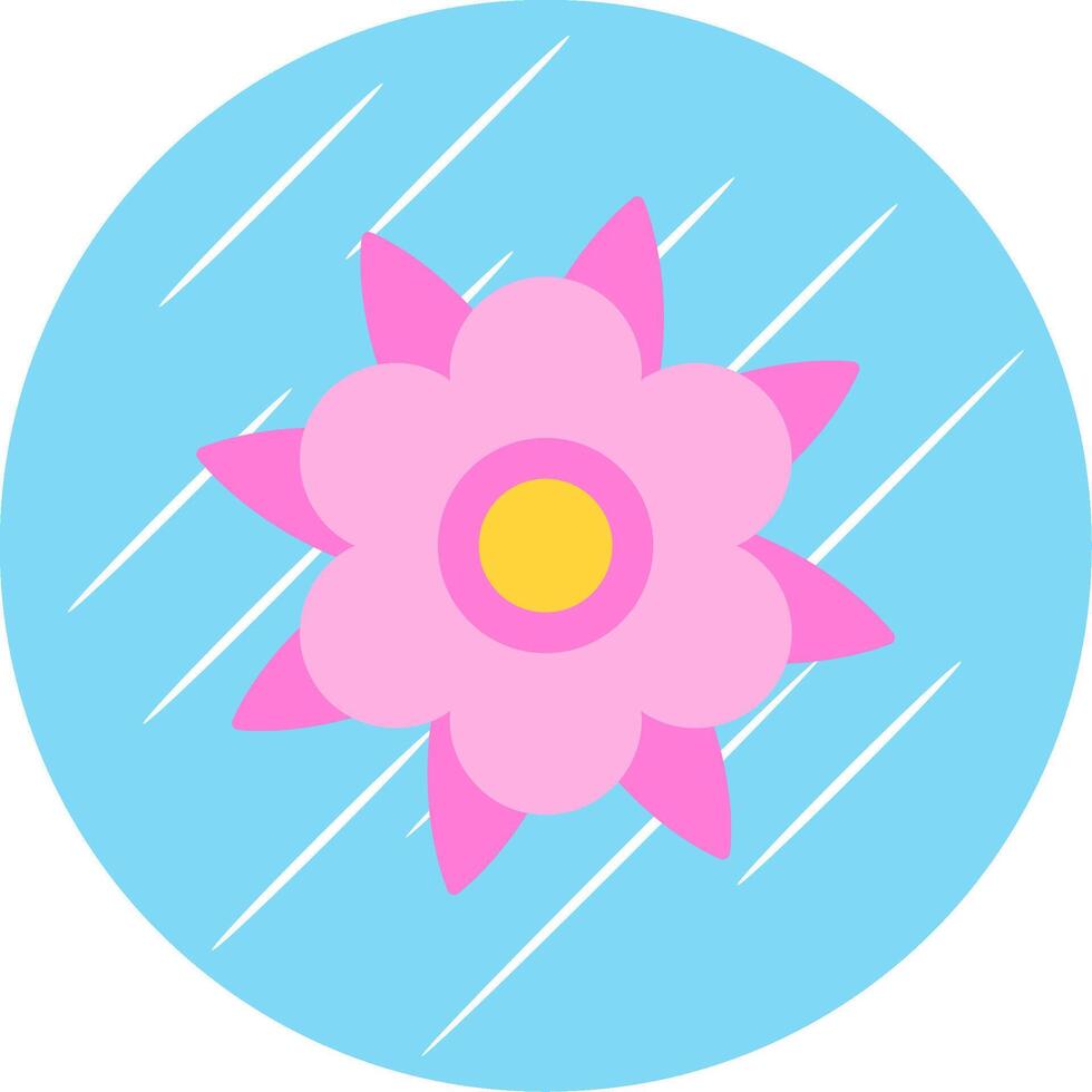 dalia plano azul circulo icono vector