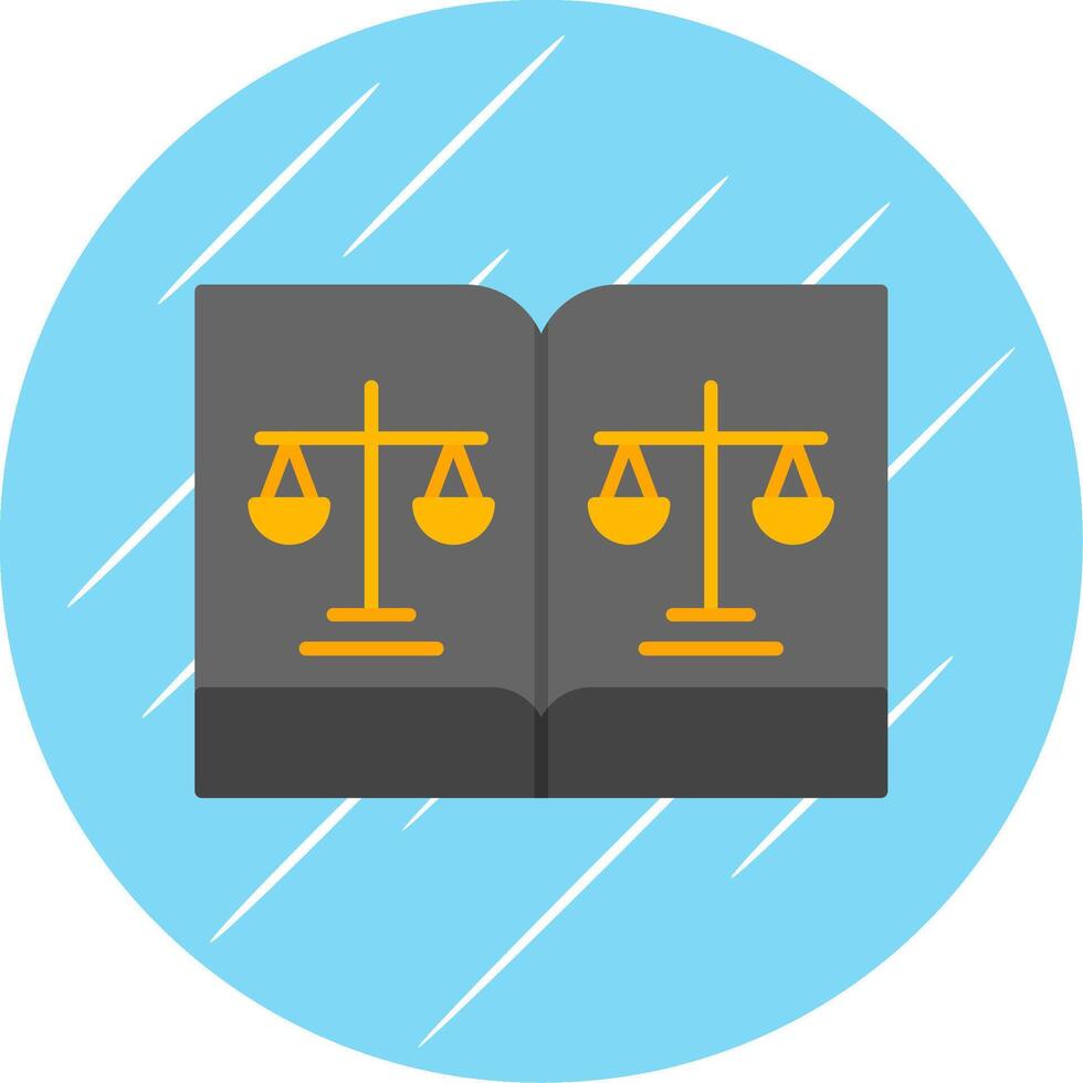 Rules Flat Blue Circle Icon vector