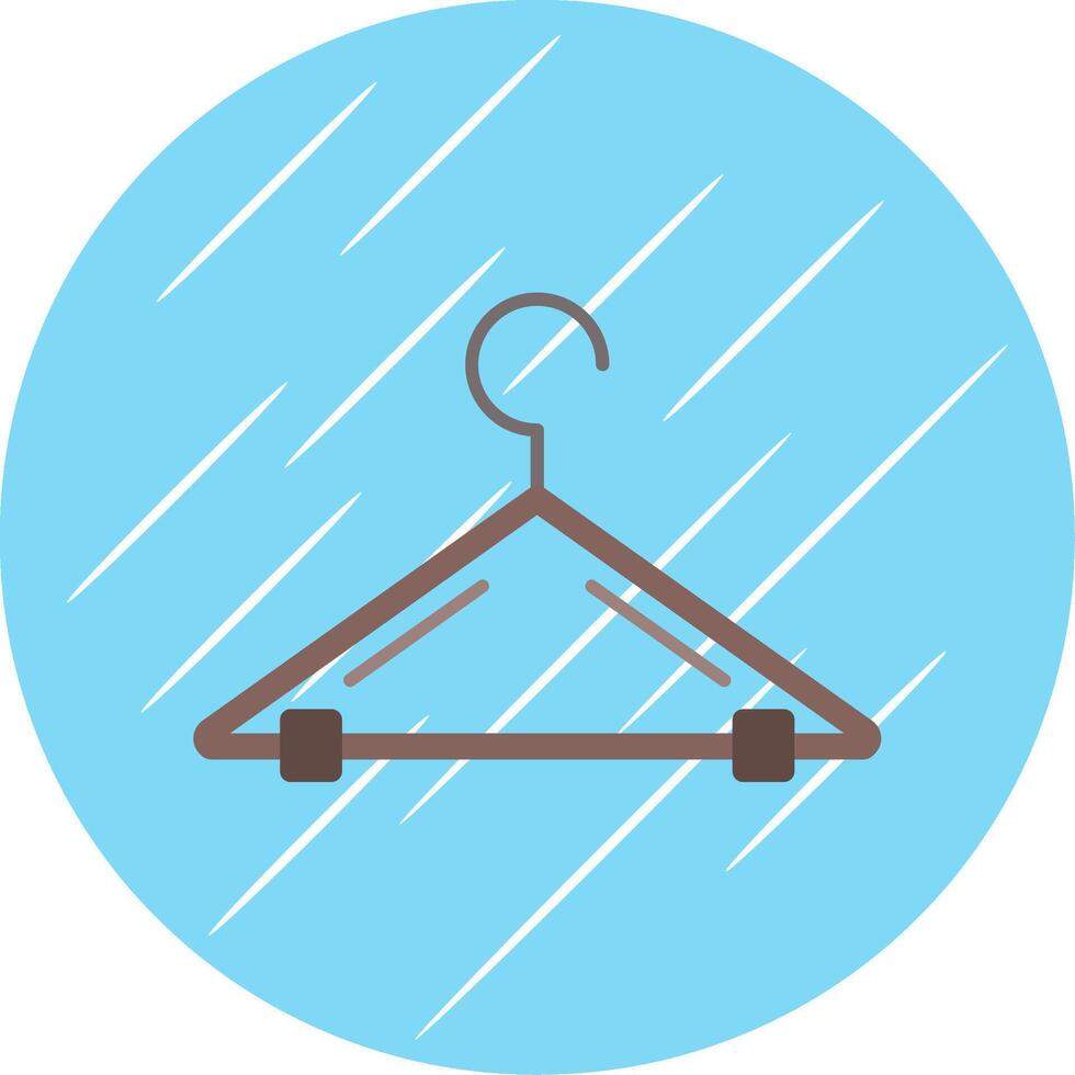 Hanger Flat Blue Circle Icon vector