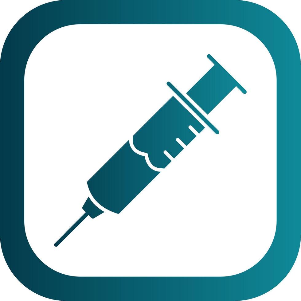 Injection Glyph Gradient Round Corner Icon vector