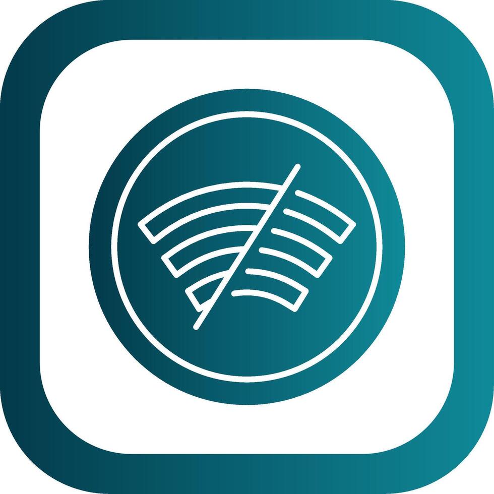 Disconnected Glyph Gradient Round Corner Icon vector