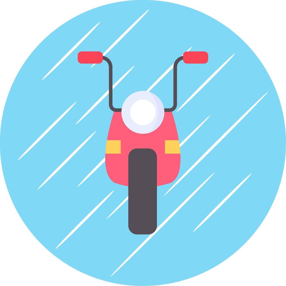 Motorcycle Flat Blue Circle Icon vector