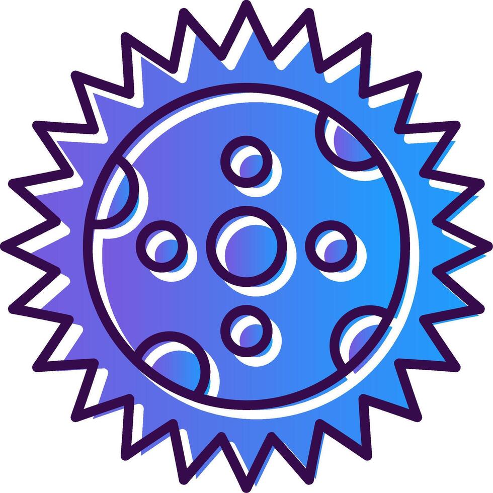 Eclipse Gradient Filled Icon vector