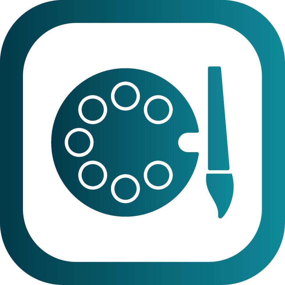 Colors Glyph Gradient Round Corner Icon vector
