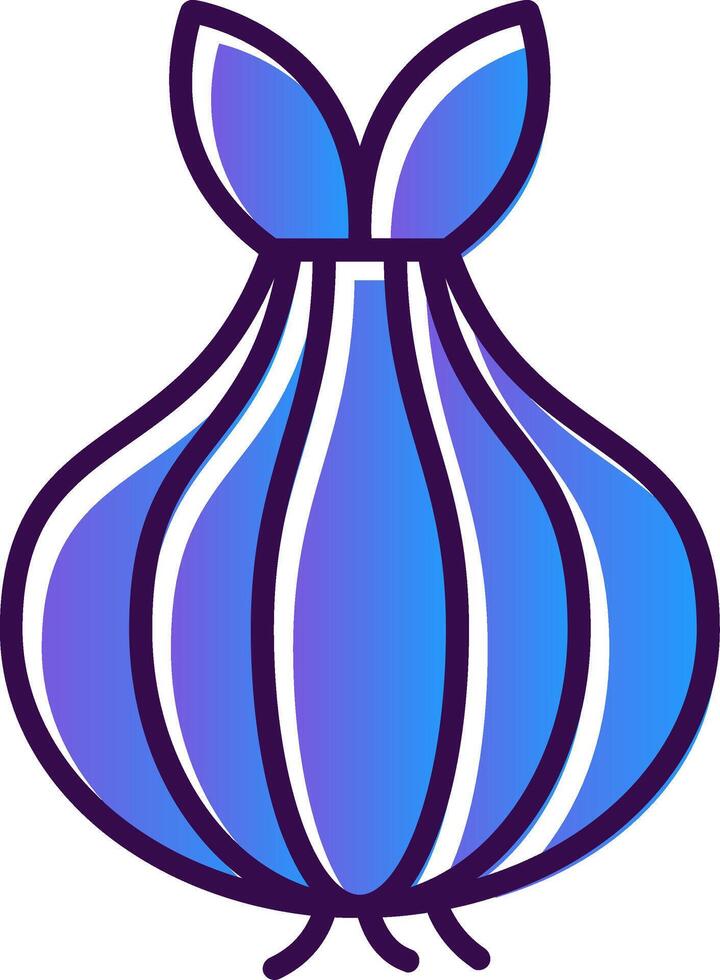 Onion Gradient Filled Icon vector