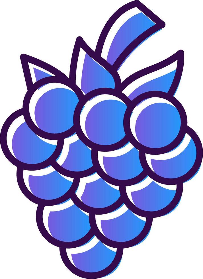 Blackberry Gradient Filled Icon vector