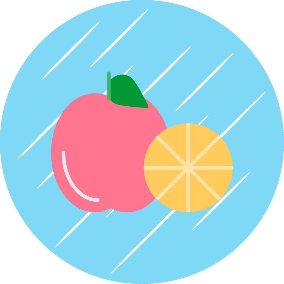 Healthy Eating Flat Blue Circle Icon vector