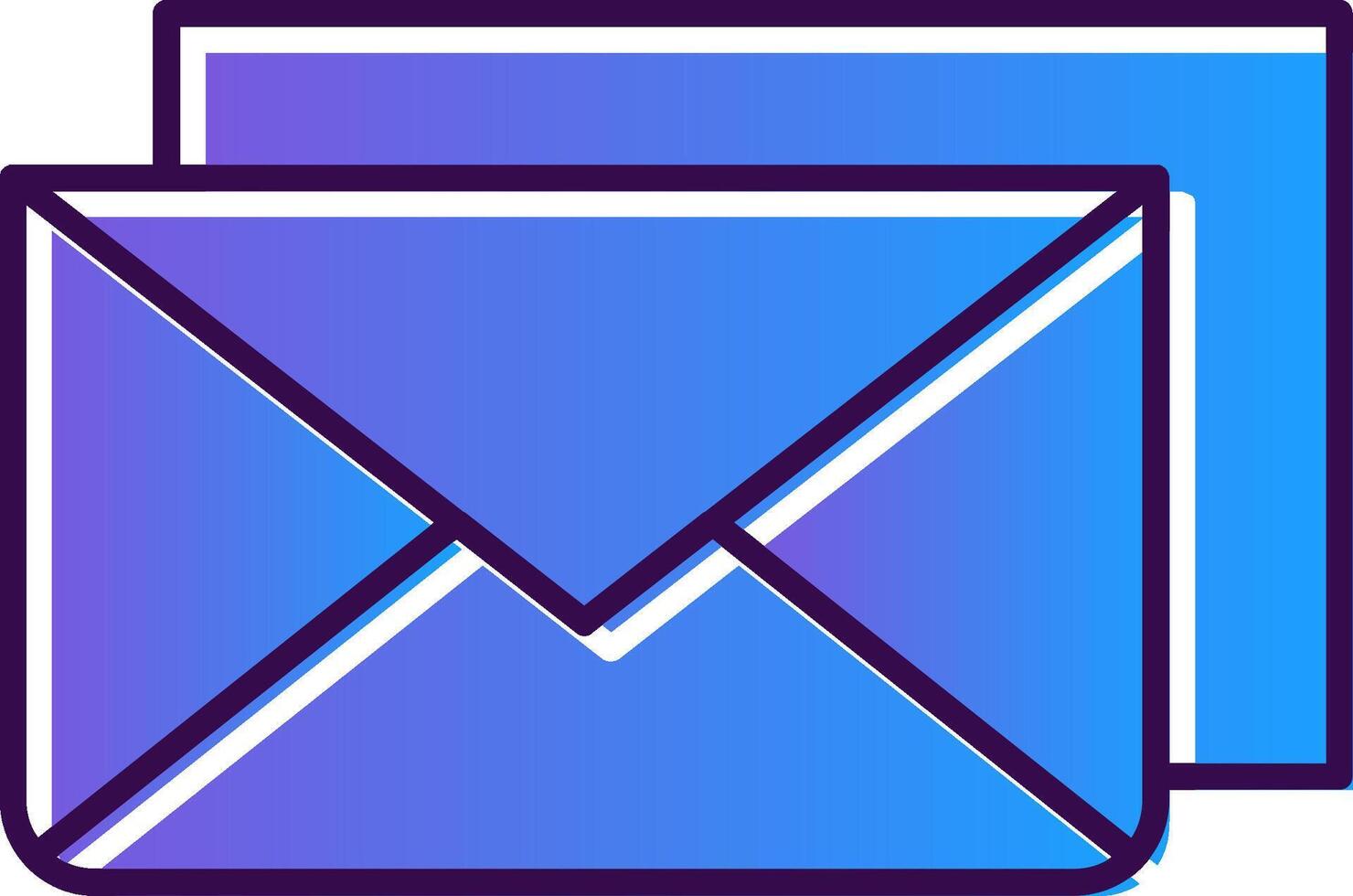 Email Gradient Filled Icon vector