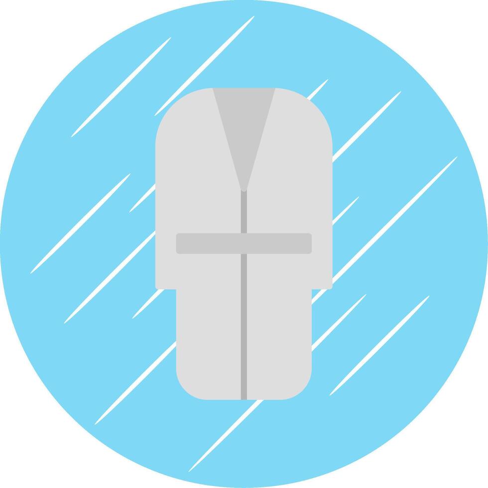 Bath Robe Flat Blue Circle Icon vector