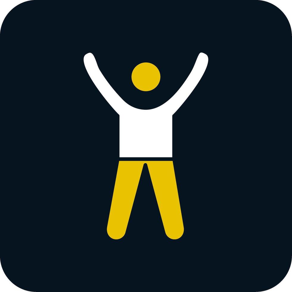 Cheer Up Glyph Two Color Icon vector