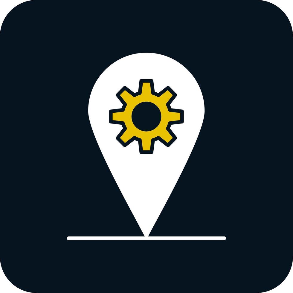 Localization Glyph Two Color Icon vector