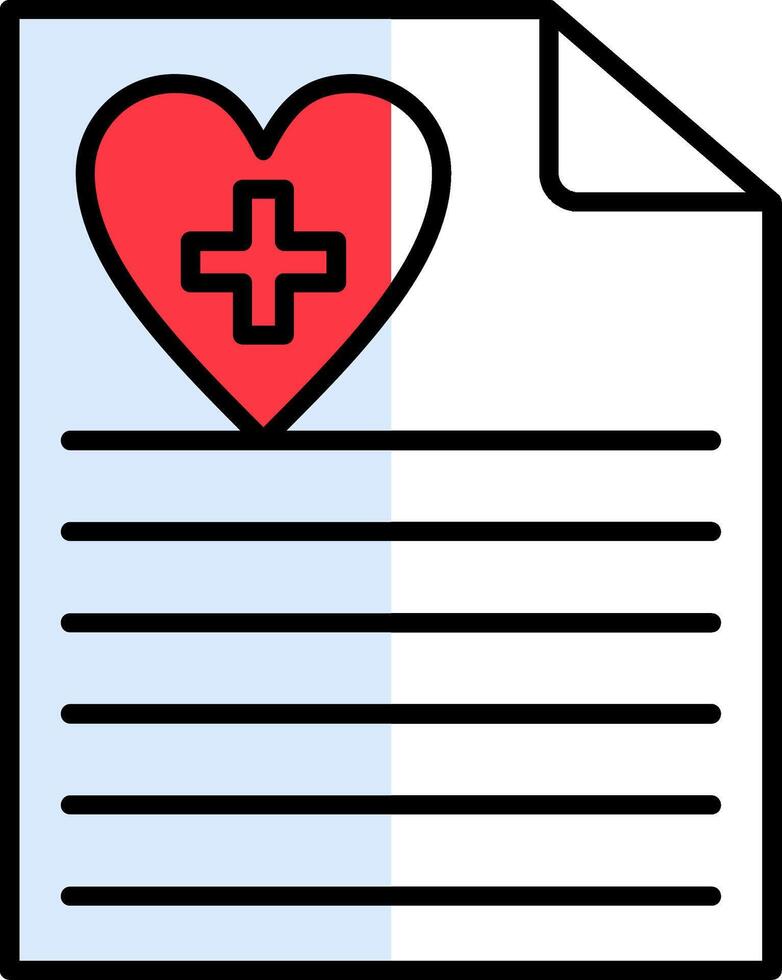 Health Filled Half Cut Icon vector