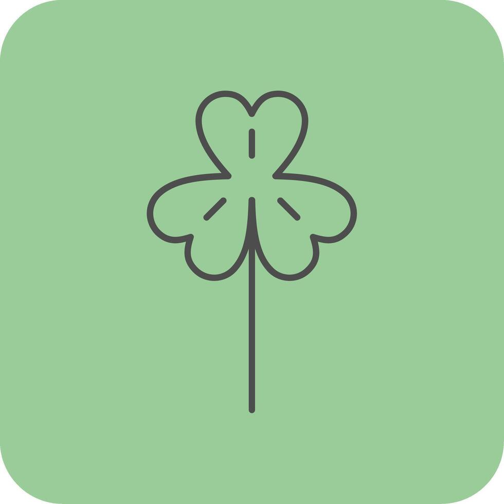 Clover Filled Yellow Icon vector