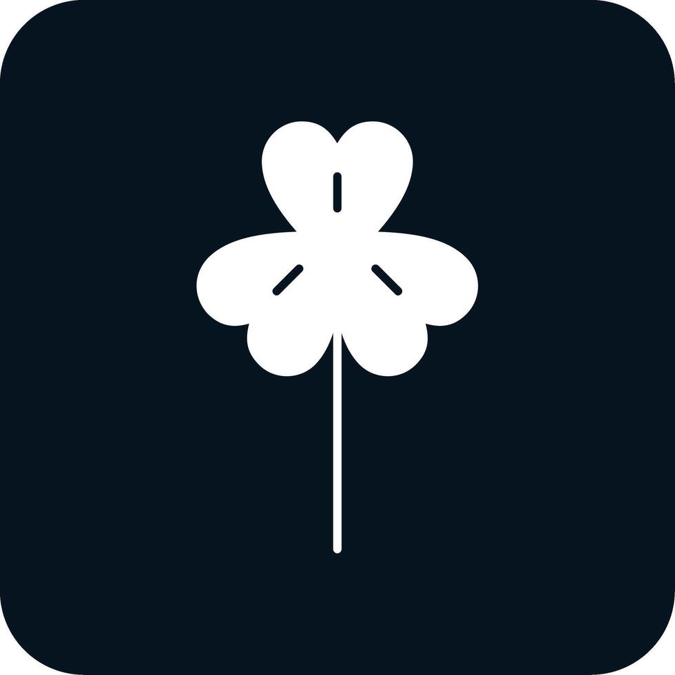 Clover Glyph Two Color Icon vector