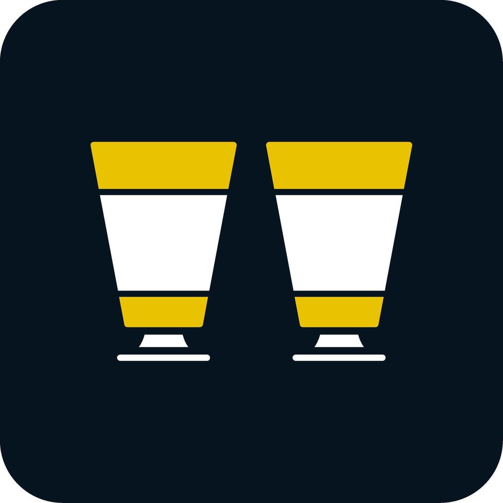 Goblet Glyph Two Color Icon vector