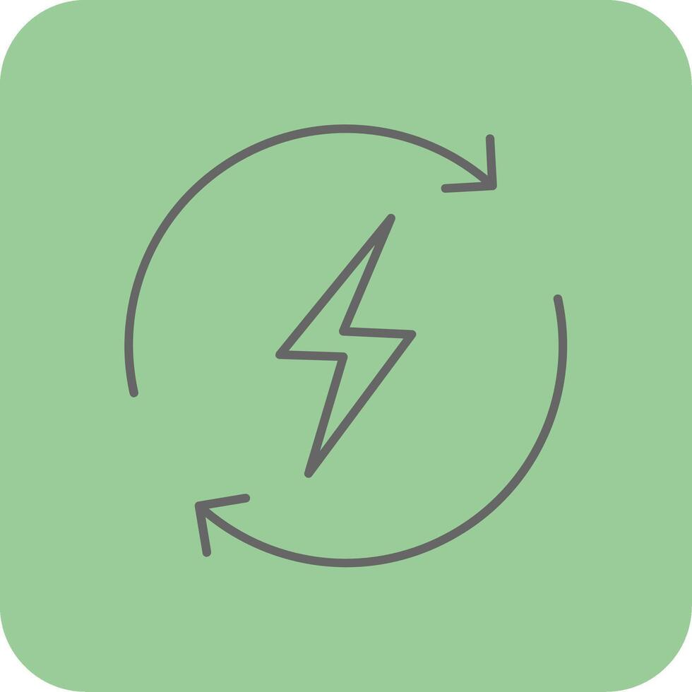 Recycle Filled Yellow Icon vector