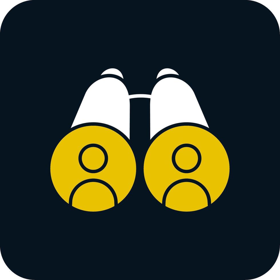 Binoculars Glyph Two Color Icon vector