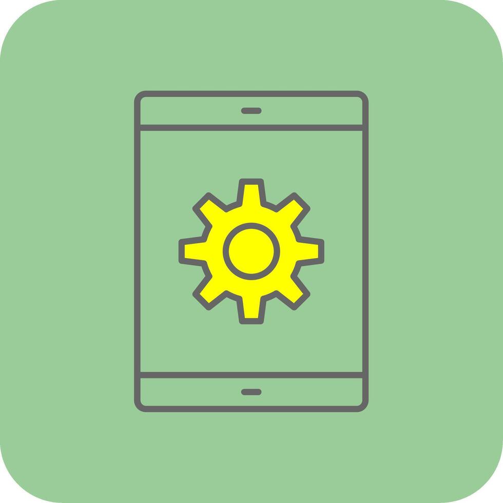 Technology Filled Yellow Icon vector