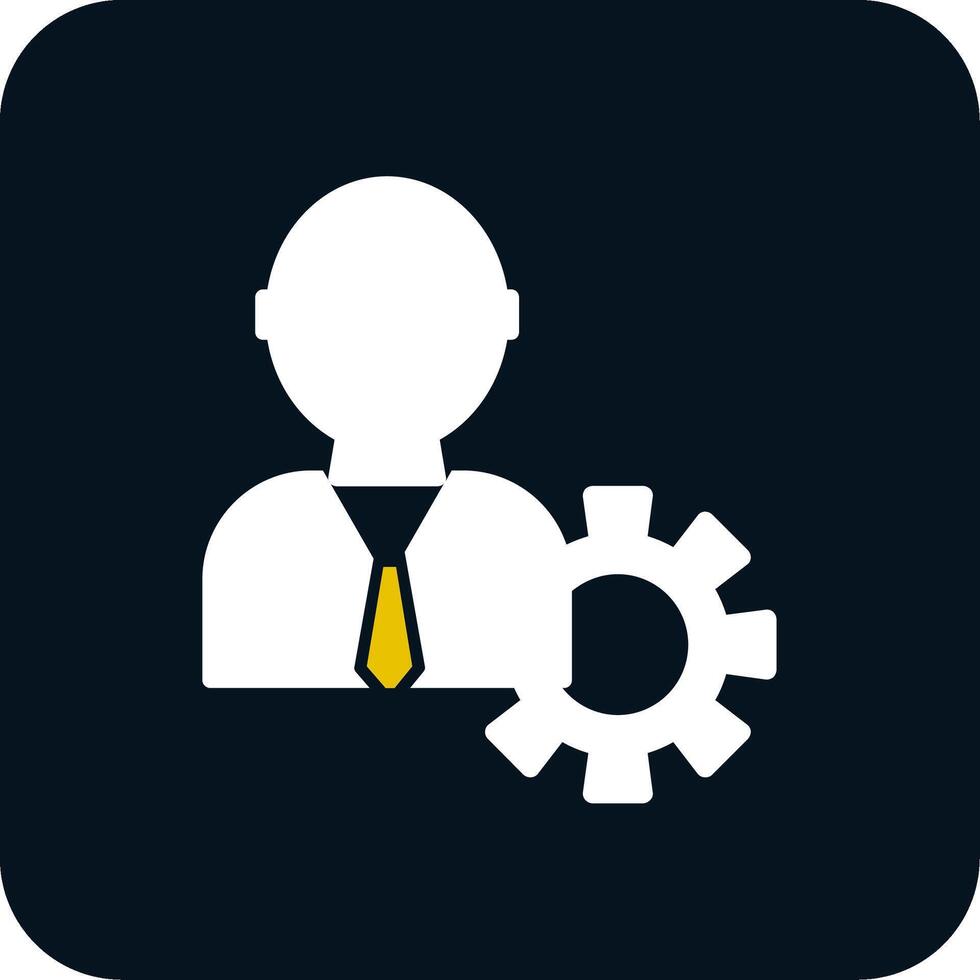 Administrator Glyph Two Color Icon vector