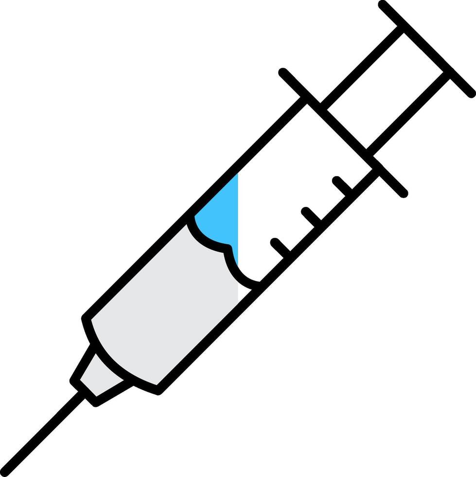 Injection Filled Half Cut Icon vector