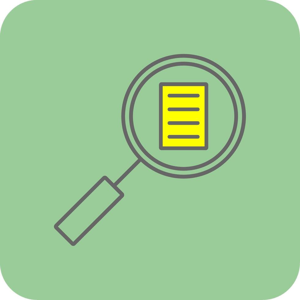 Audit Filled Yellow Icon vector