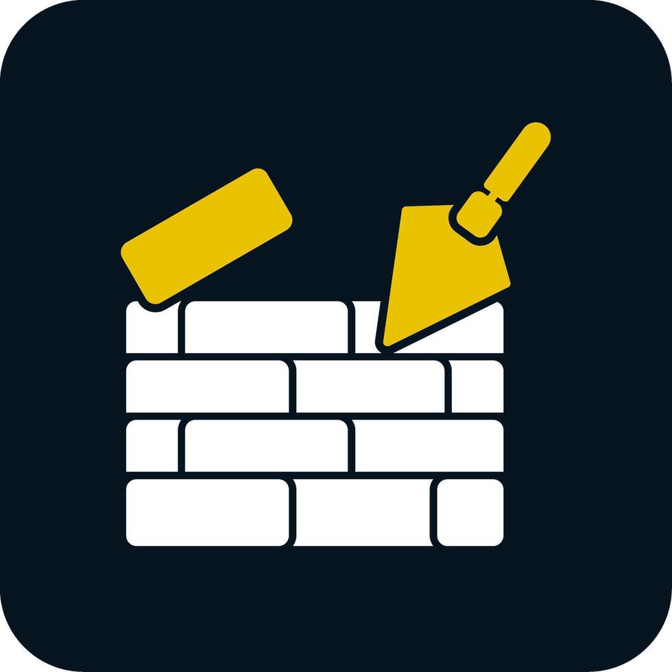 Brickwall Glyph Two Color Icon vector