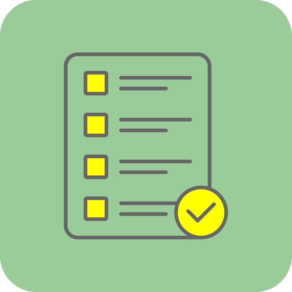Priority Filled Yellow Icon vector