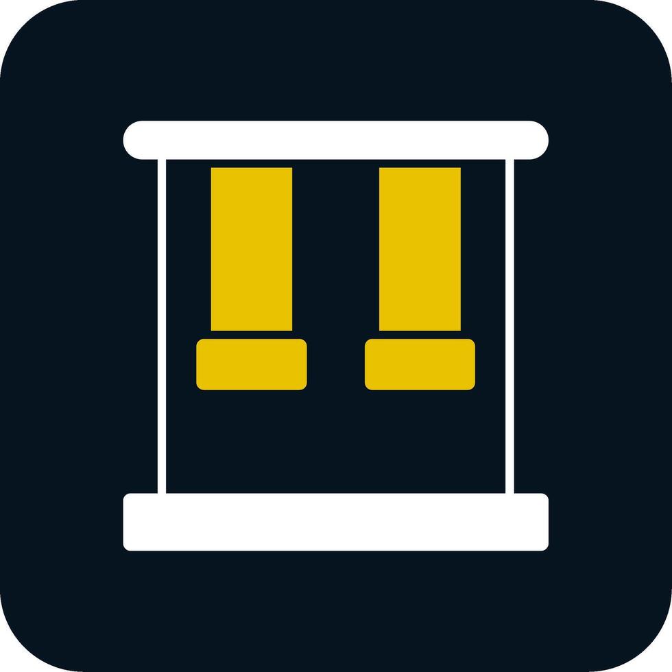 Trapeze Glyph Two Color Icon vector
