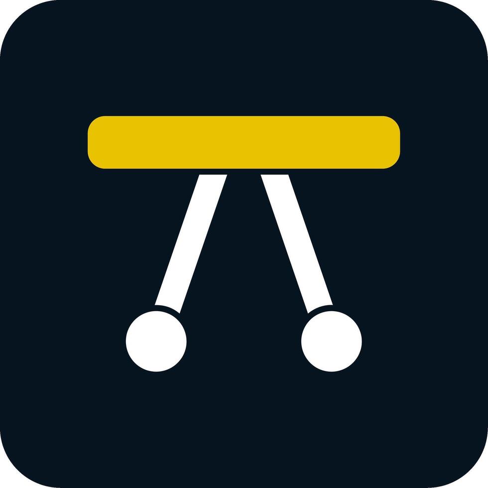 Swinging Cradle Glyph Two Color Icon vector