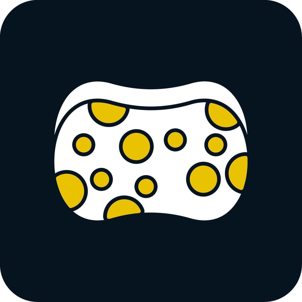 Sponge Glyph Two Color Icon vector