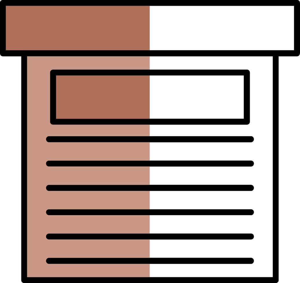 Storage Box Filled Half Cut Icon vector