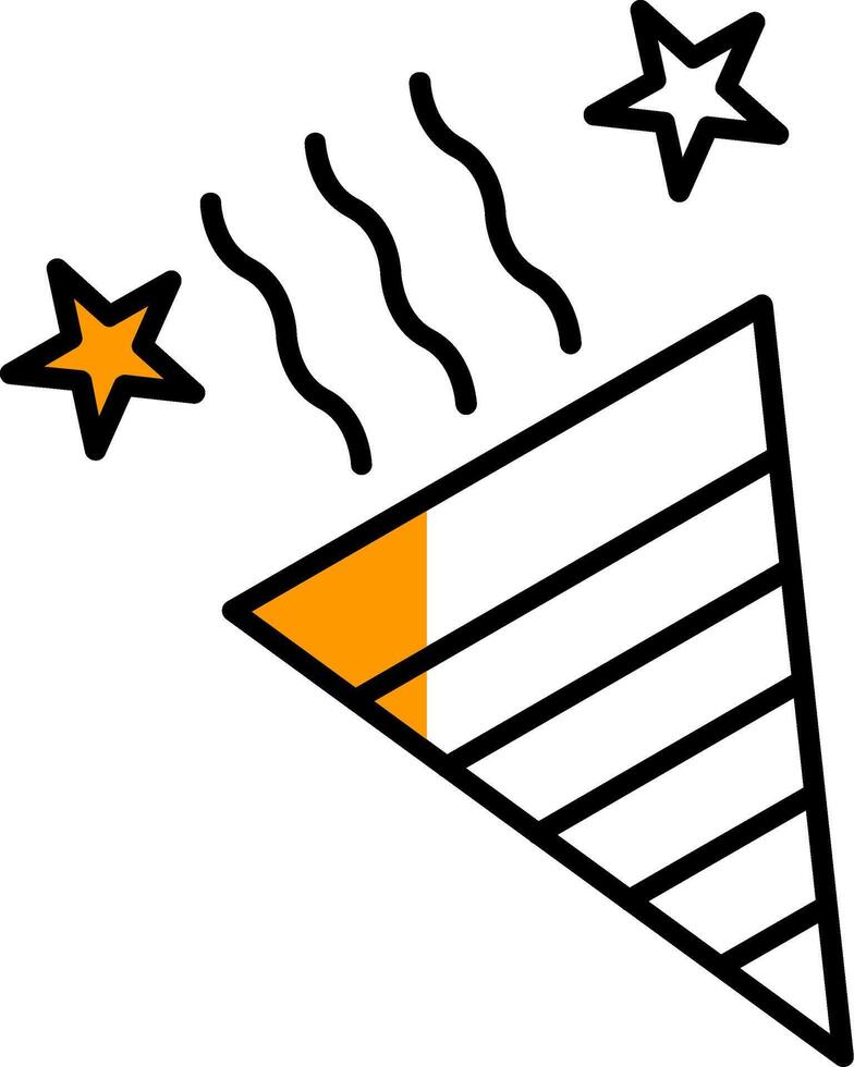 Party Filled Half Cut Icon vector