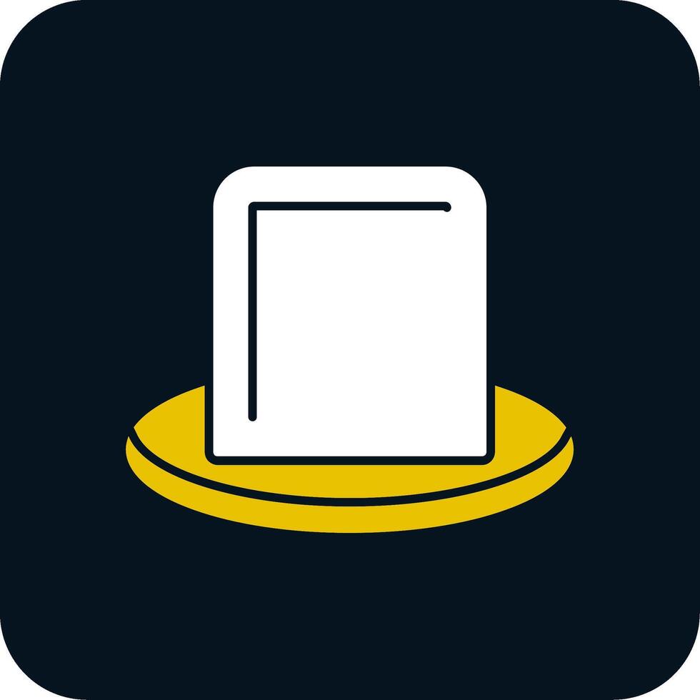 Hat Glyph Two Color Icon vector