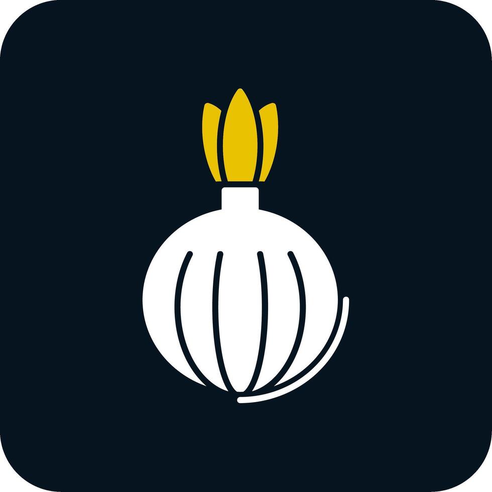 Onion Glyph Two Color Icon vector