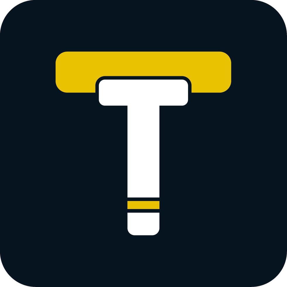 Squeegee Glyph Two Color Icon vector
