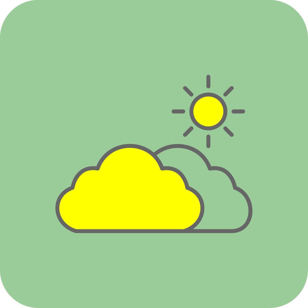 Day Filled Yellow Icon vector