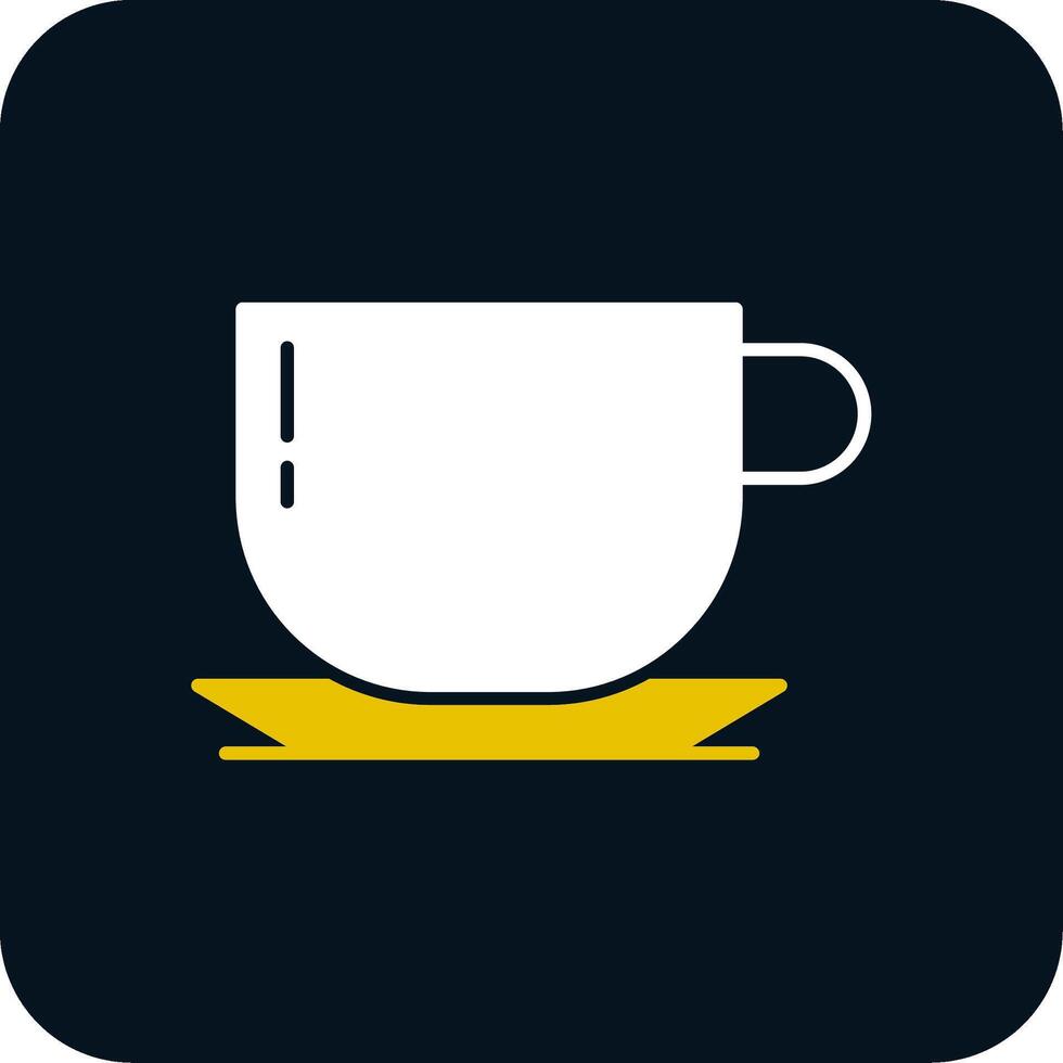 Coffee Cup Glyph Two Color Icon vector