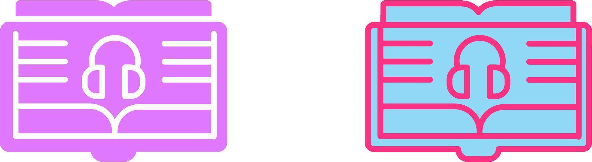 Audio Book Icon vector