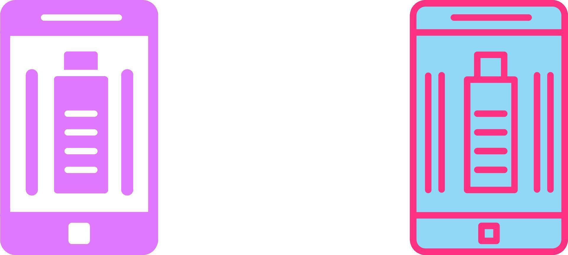 Mobile Battery Icon vector