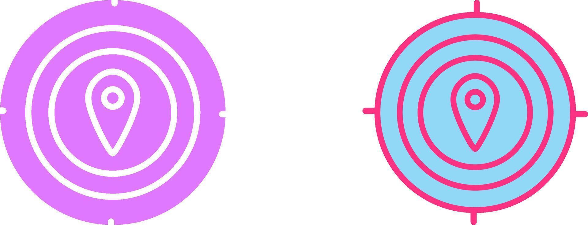Target Location I Icon vector