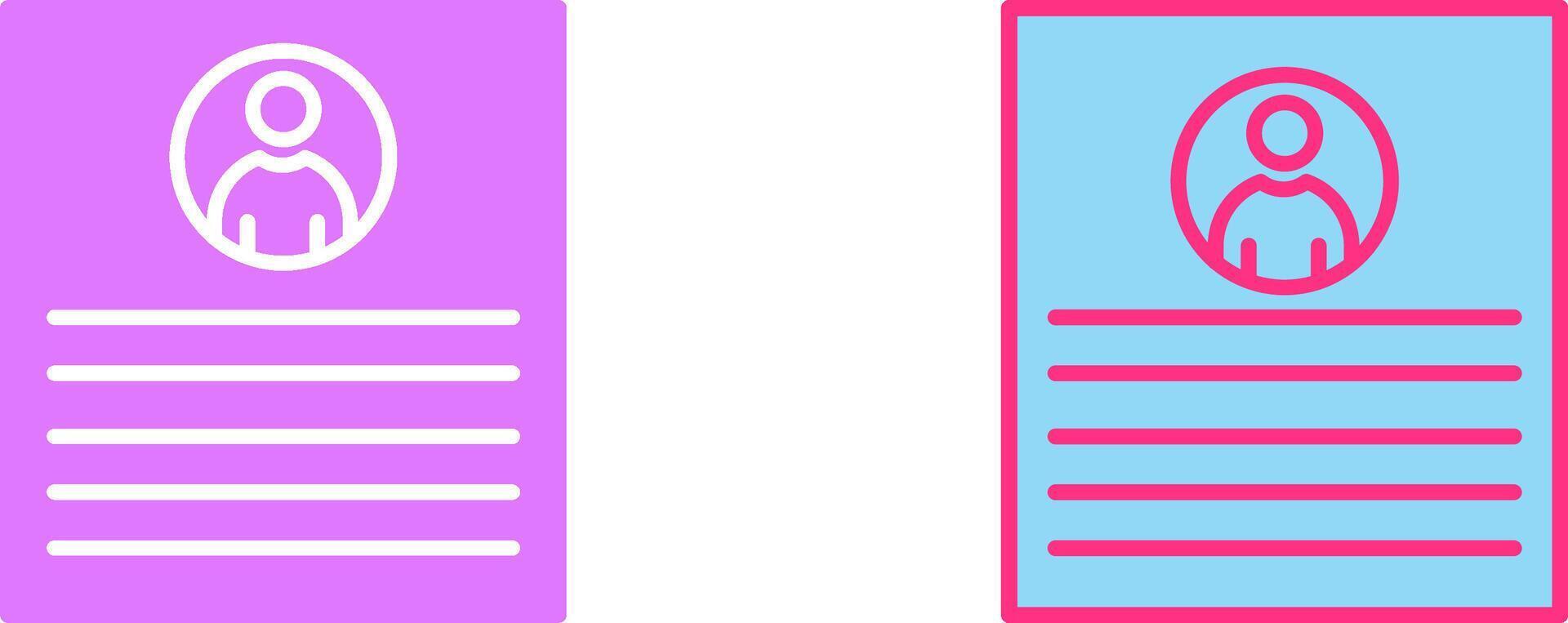 Client Profile Icon vector
