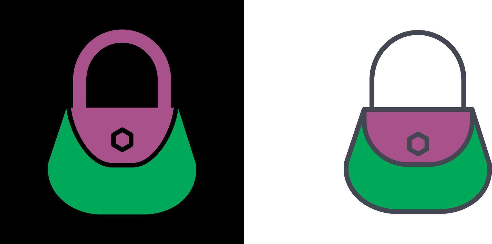 Ladies Bag Icon vector