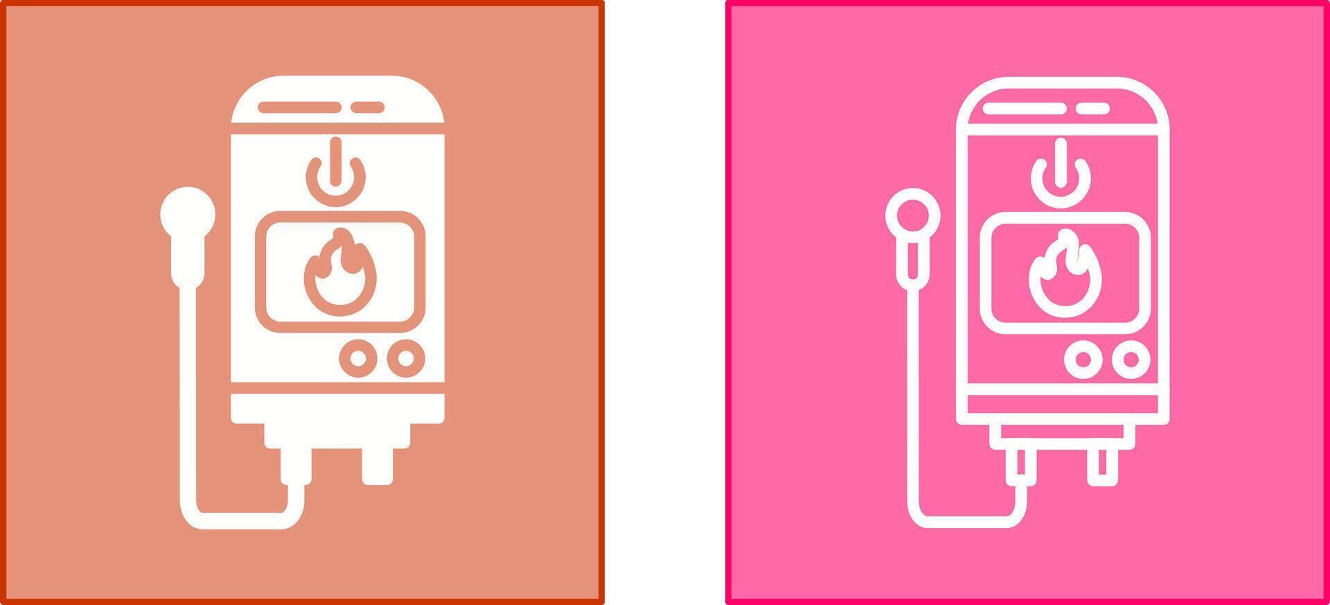 Tankless Water Heater Icon vector