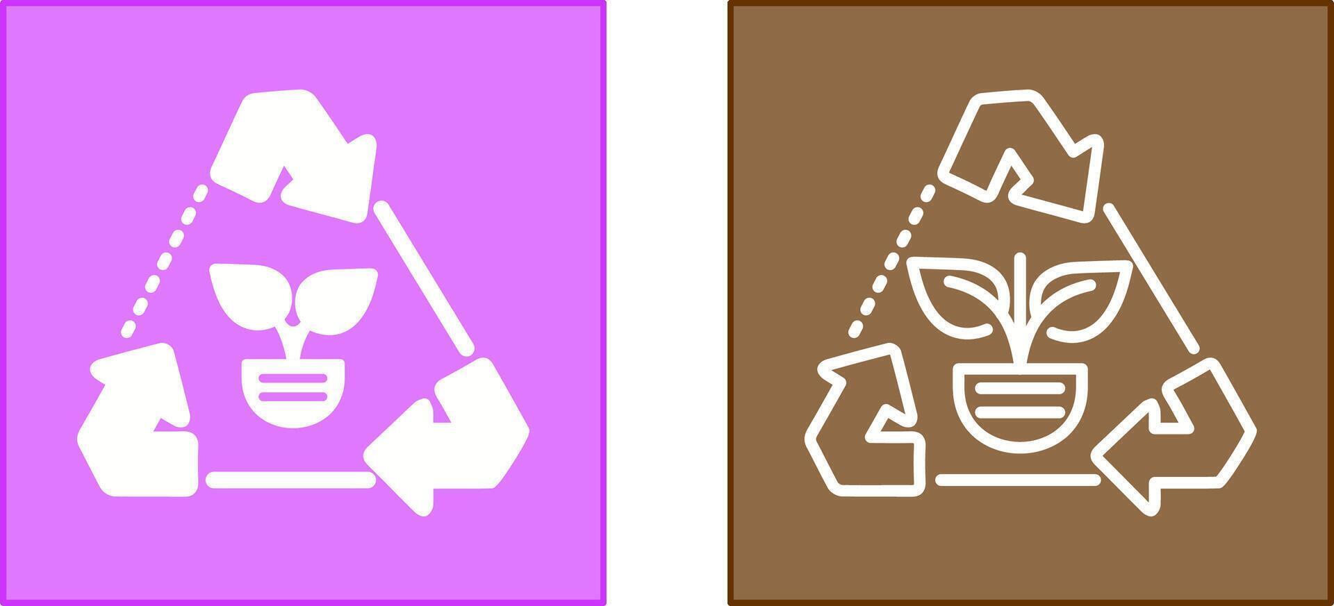 Recycle Arrows Icon vector