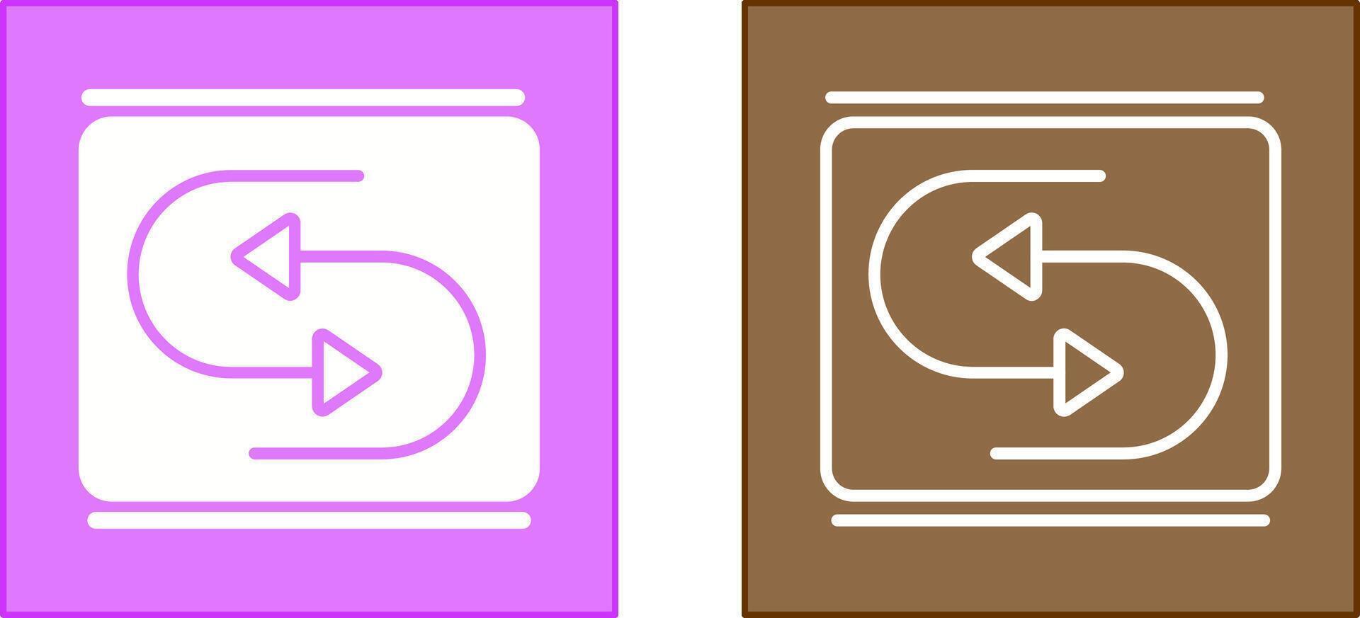 Reverse Arrow Icon vector