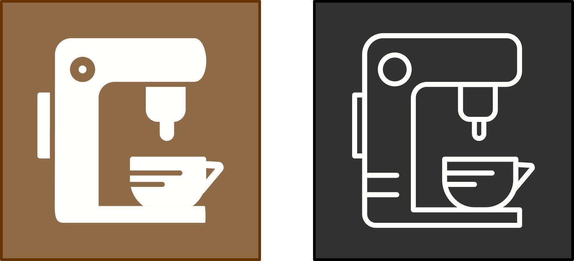 té máquina icono vector