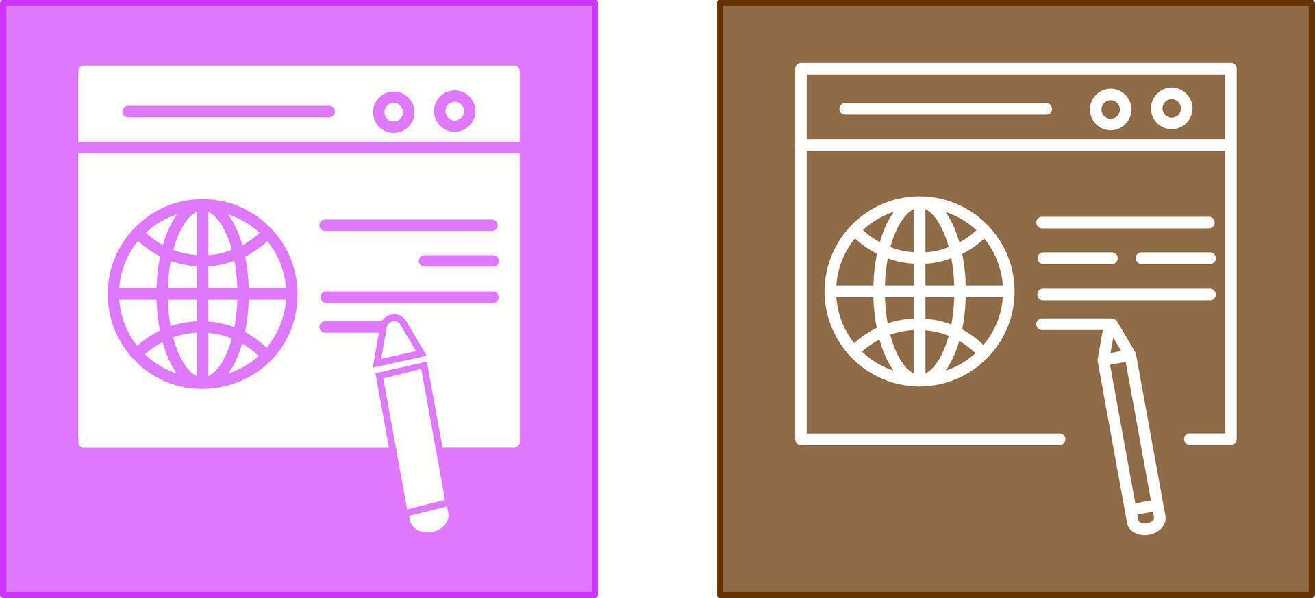 Website Design Icon vector
